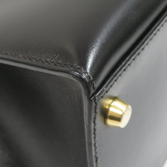 HERMES Kelly 32 Outer stitching Handbag Black/G hardware Box calf □I stamp D1... - Picture 8 of 16